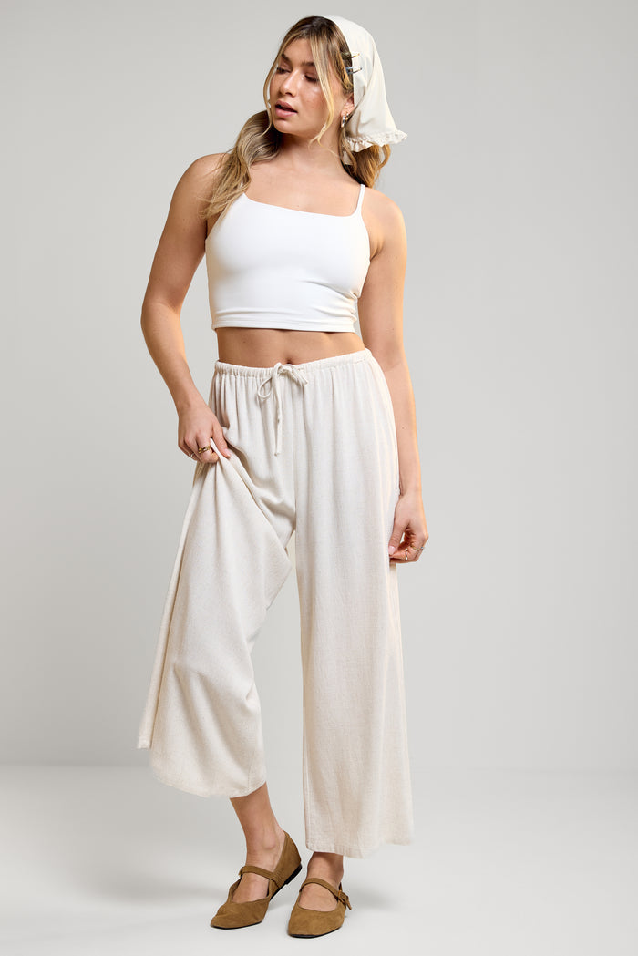 Fitted Cropped Tank Top - 9146