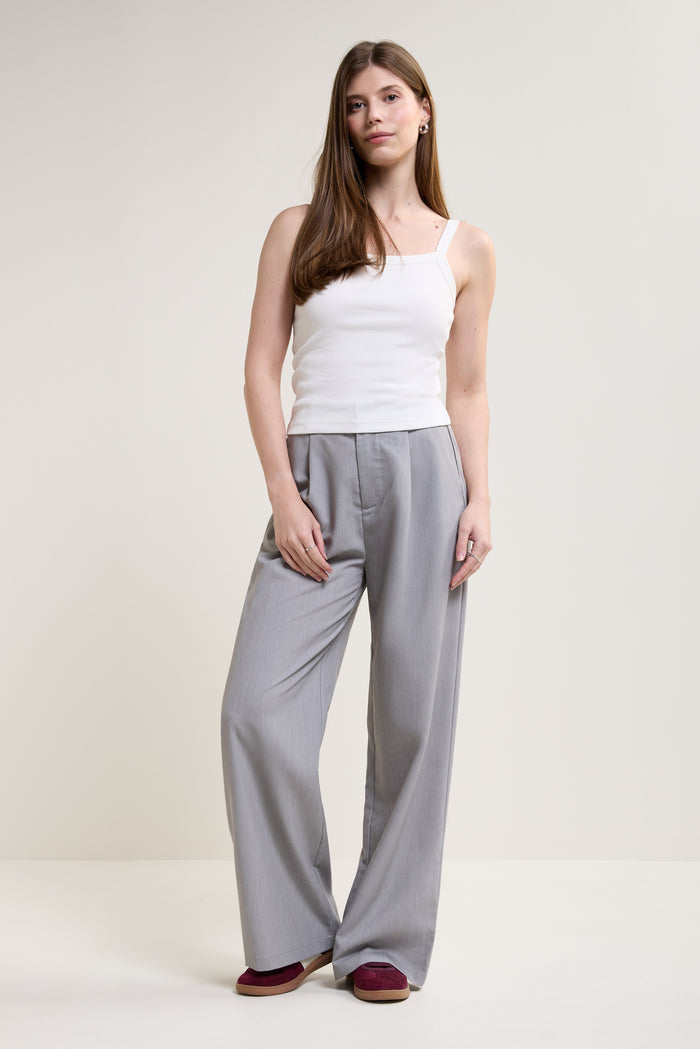 Fitted Ribbed Tank Top - 9175