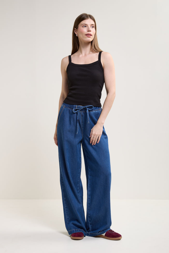 Fitted Ribbed Tank Top - 9175