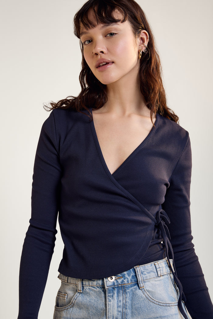 Fitted Wrap-Over Top - 9184