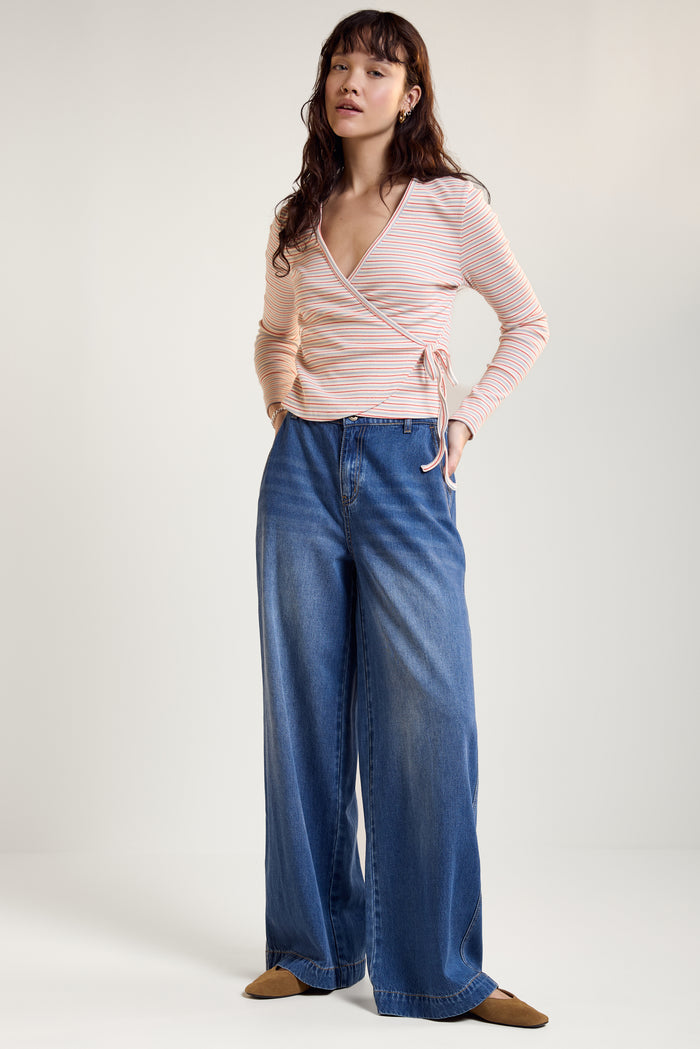 Fitted Wrap-Over Top - 9184