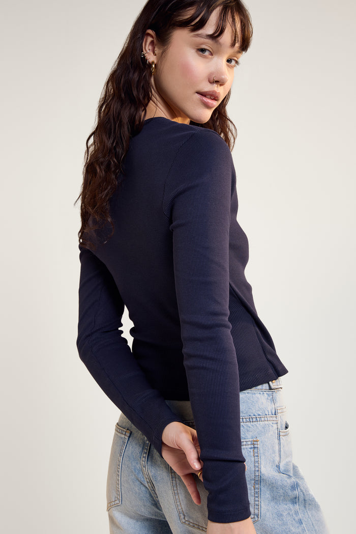 Fitted Wrap-Over Top - 9184