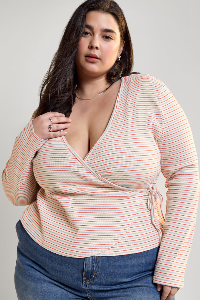 Fitted Wrap-Over Top - 9184