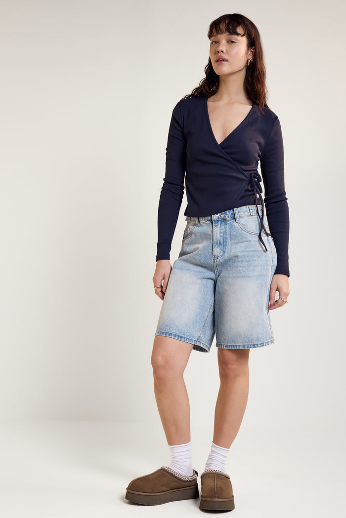 Fitted Wrap-Over Top - 9184