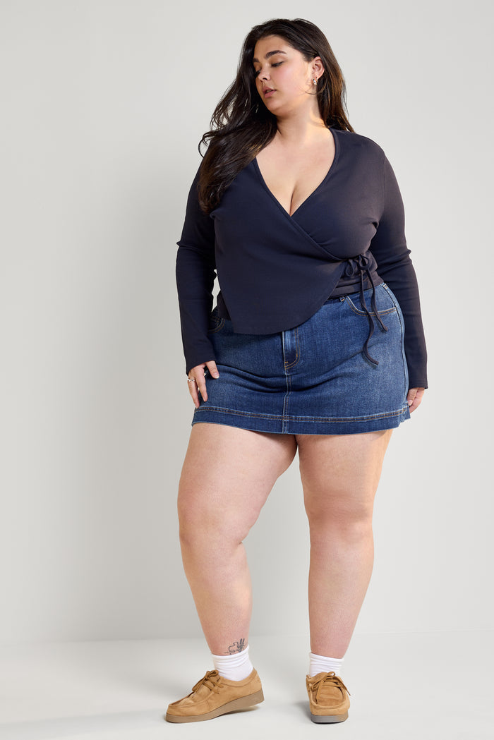 Fitted Wrap-Over Top - 9184