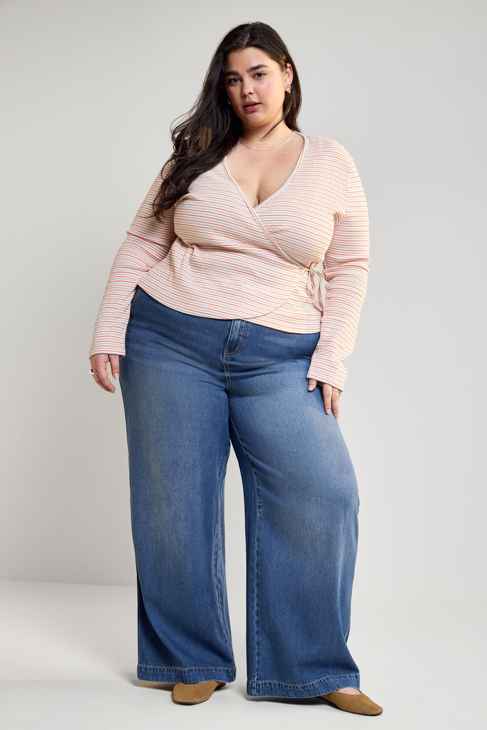 Fitted Wrap-Over Top - 9184