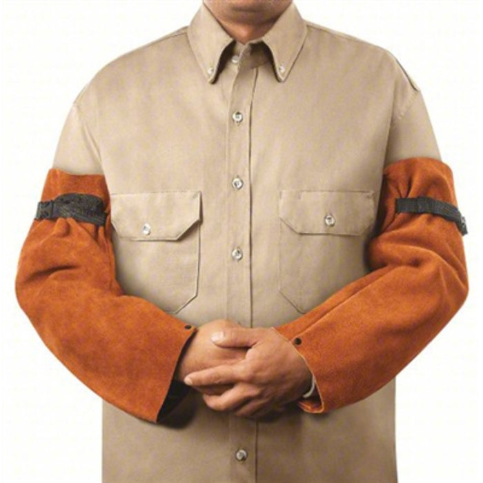 Flame resistant protective leather sleeves cremation supplies and equipment product