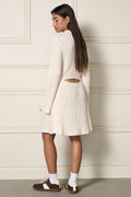 Flared Sleeve Mini Dress - 2202
