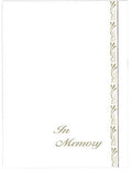 Fleur de lis service folders used in funeral service operations, from lynch supply