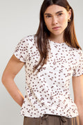 Floral and Lace T-Shirt - 9198