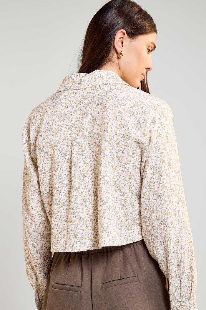 Floral Seersucker Shirt - 4105