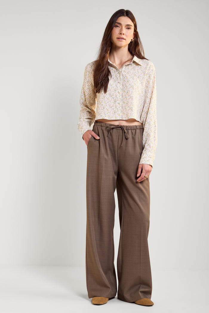 Floral Seersucker Shirt - 4105