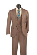 Toast regular fit 3 piece men's glen plaid suit