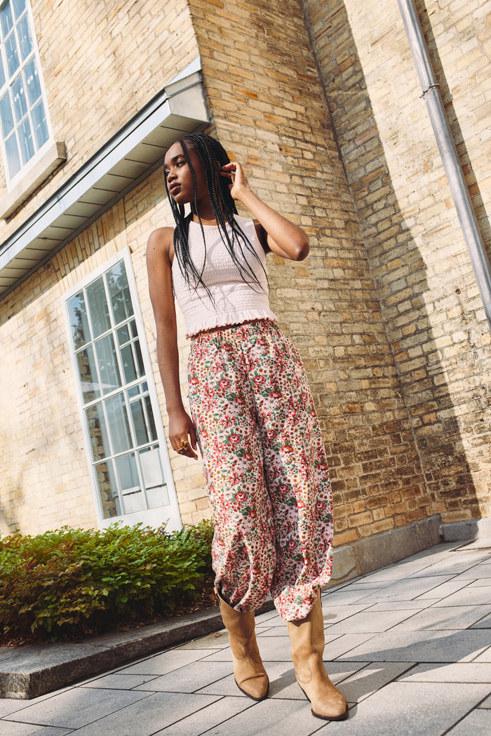Flowy Wide-Leg Pants - 5066