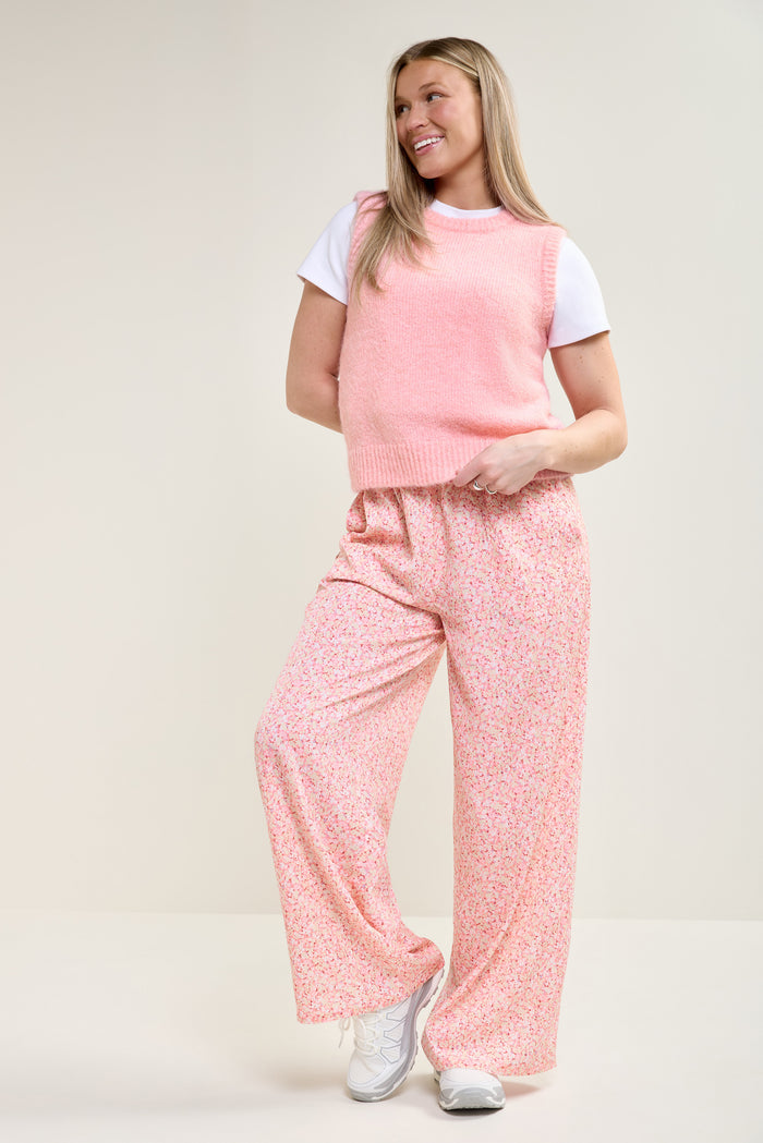 Flowy Wide-Leg Pants - 5066