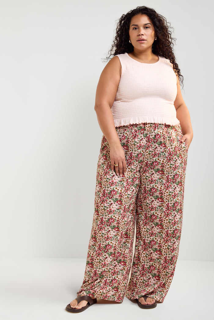 Flowy Wide-Leg Pants - 5066