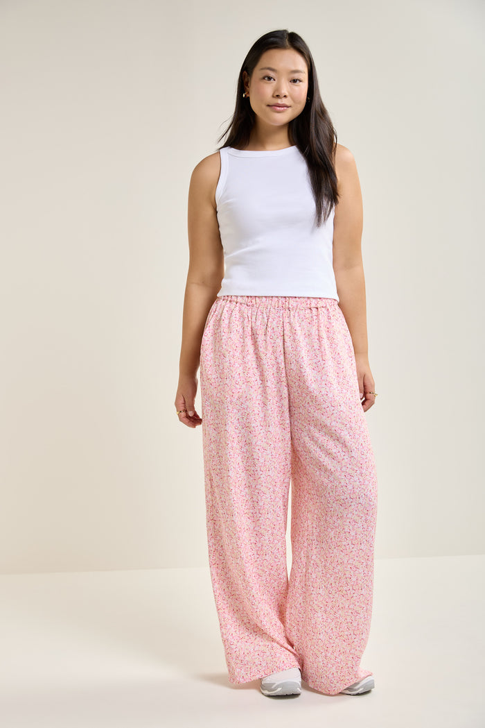 Flowy Wide-Leg Pants - 5066