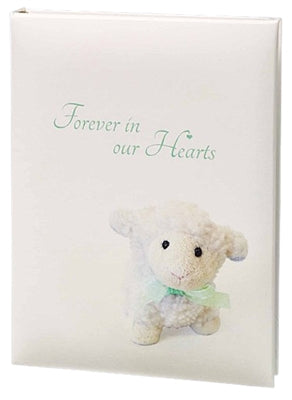 Forever in our hearts childrens register book used in funeral service operations, from lynch supply