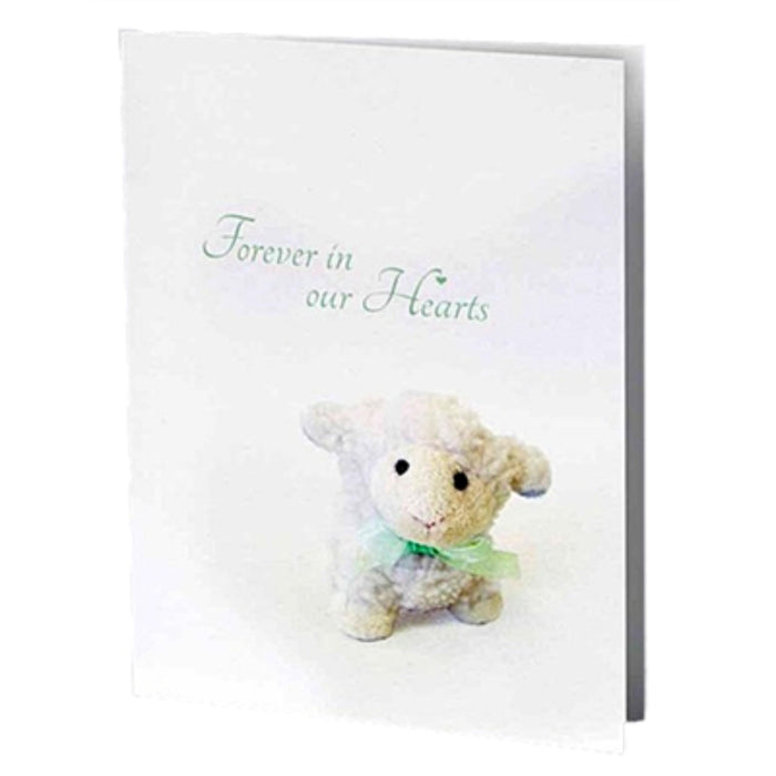 Forever in our hearts childrens service folder used in funeral service operations, from lynch supply
