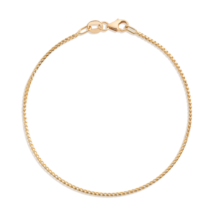 Franco Chain Bracelet Vermeil 14k Yellow Gold 6in 6.5in 7in 7.5in First