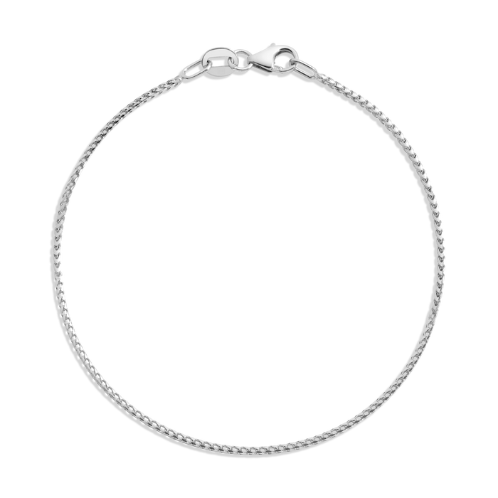 Franco Chain Bracelet Vermeil 14k White Gold 6in 6.5in 7in 7.5in First