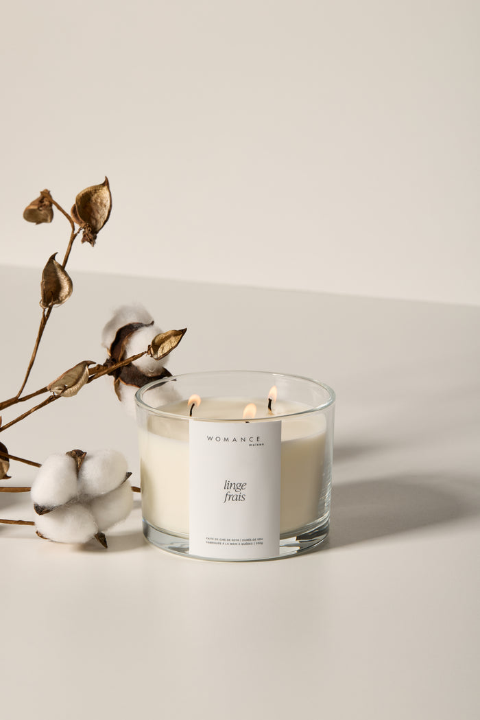 Fresh Linen Candle - Womance