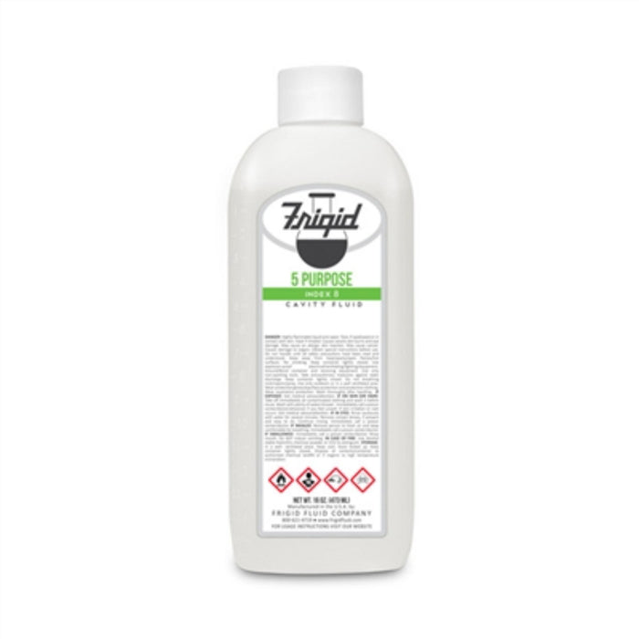 Frigid 5-purpose fumeless cavity fluid used in funeral service operations, from lynch supply