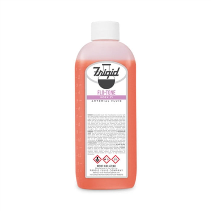 Frigid flo-tone arterial fluid -25 index used in funeral service operations, from lynch supply