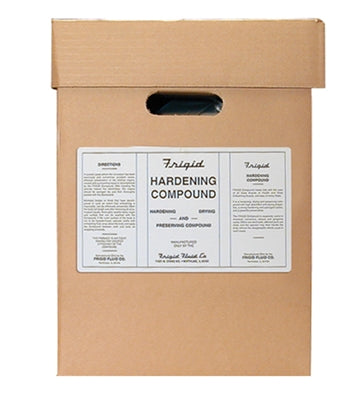 Frigid hardening compound used in funeral service operations, from lynch supply