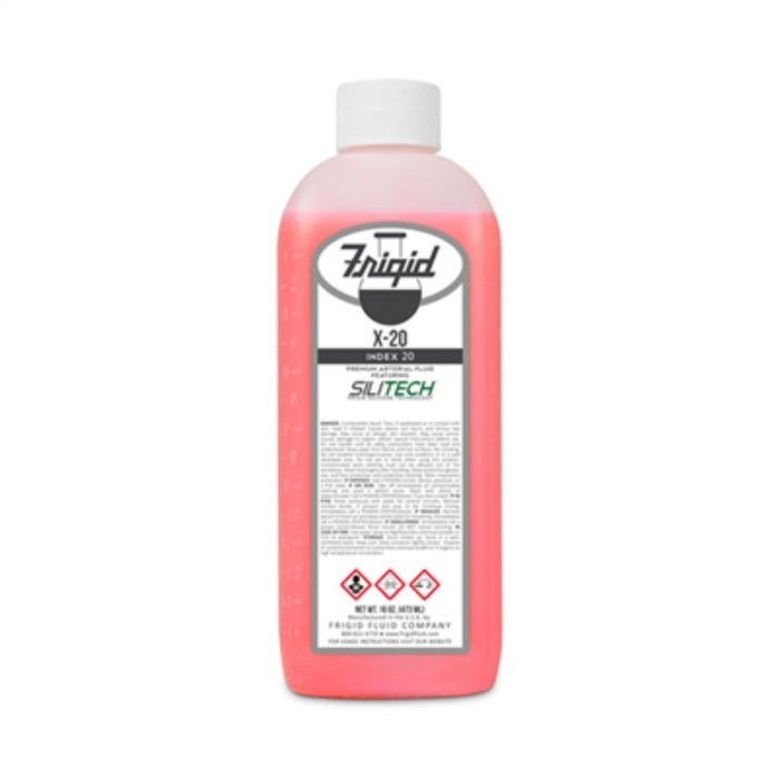 Frigid x-20 arterial fluid -20 index used in funeral service operations, from lynch supply