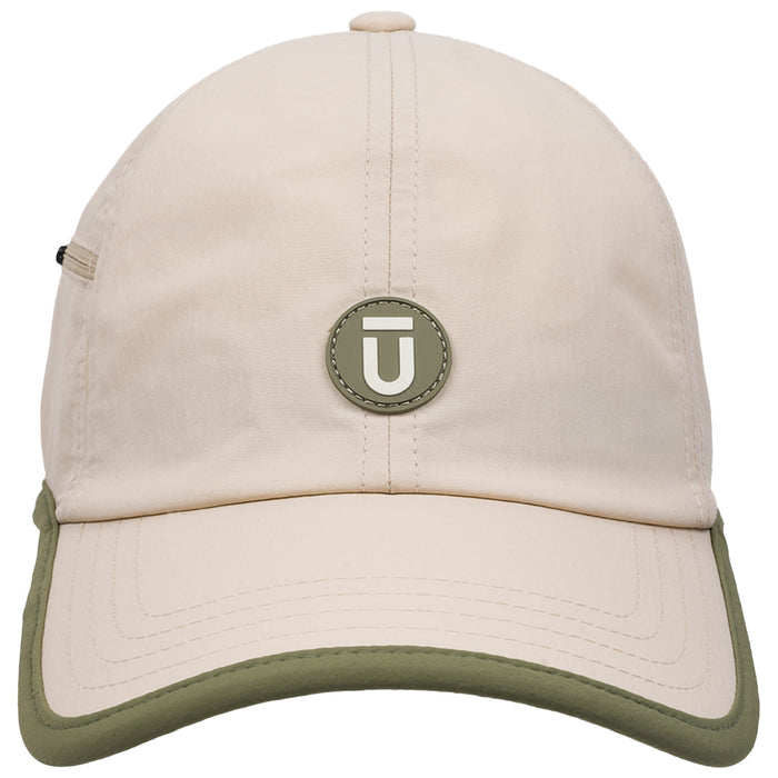 FŪL Contrast Binding Nylon Cap with Rubber Patch and Elastic Bungee hat
