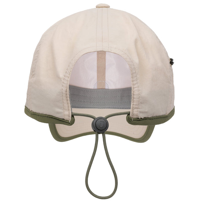 FŪL Contrast Binding Nylon Cap with Rubber Patch and Elastic Bungee hat