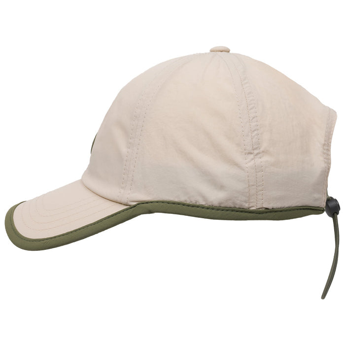 FŪL Contrast Binding Nylon Cap with Rubber Patch and Elastic Bungee hat