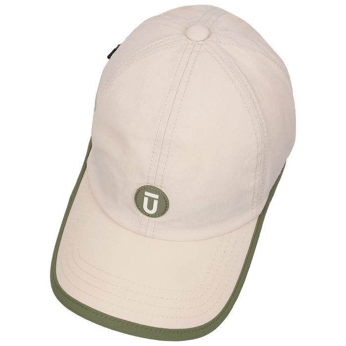 FŪL Contrast Binding Nylon Cap with Rubber Patch and Elastic Bungee hat