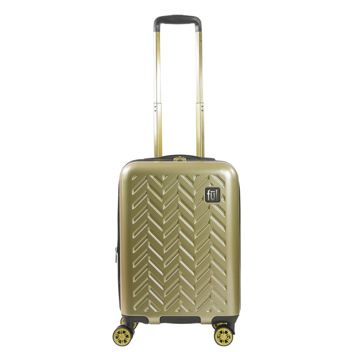 Ful Groove 22" Carry-on Hard Shell Spinner Suitcase Gold Luggage