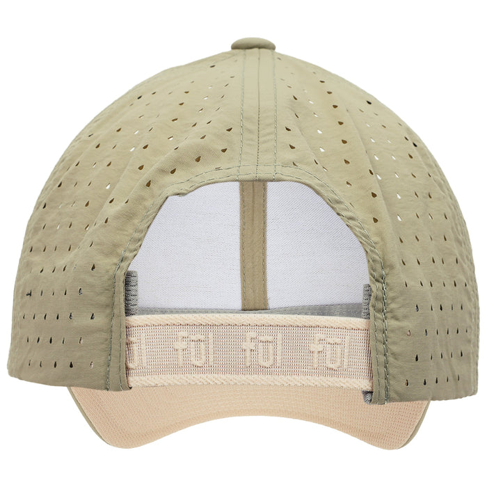 FŪL Perforated Nylon Cap with 3D Rubber Logo and Elastic Logo Backstrap
