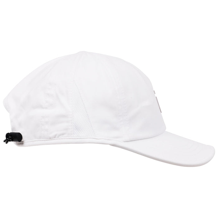 Ful All White Performance Cap with Ful logo, adjustable bungee strap and breathable mesh panels