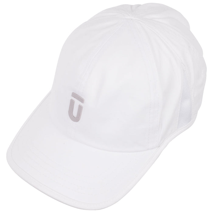 Ful All White Performance Cap with Ful logo, adjustable bungee strap and breathable mesh panels