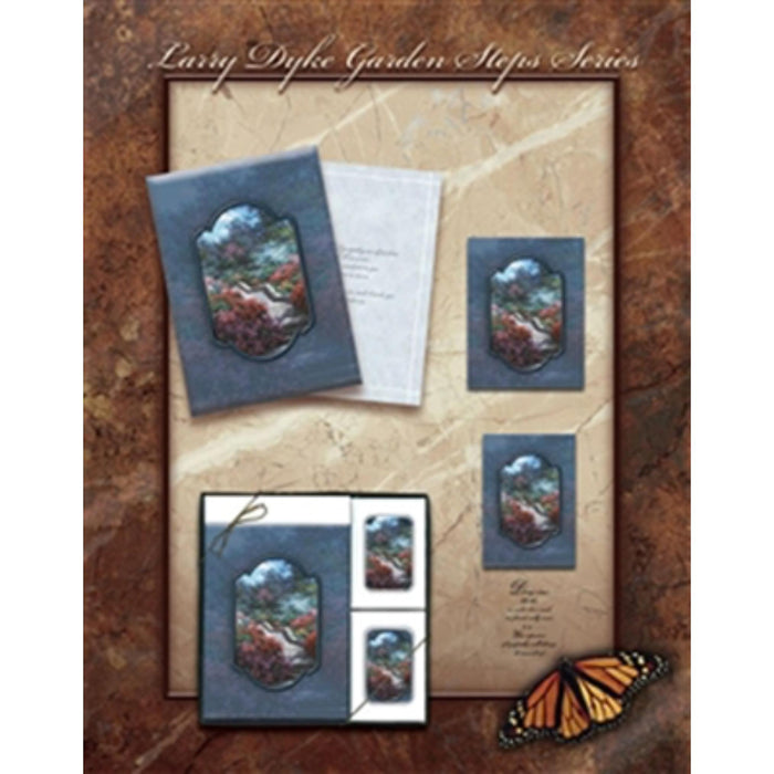 Garden steps by larry dyke acknowledgement cards used in funeral service operations, from lynch supply