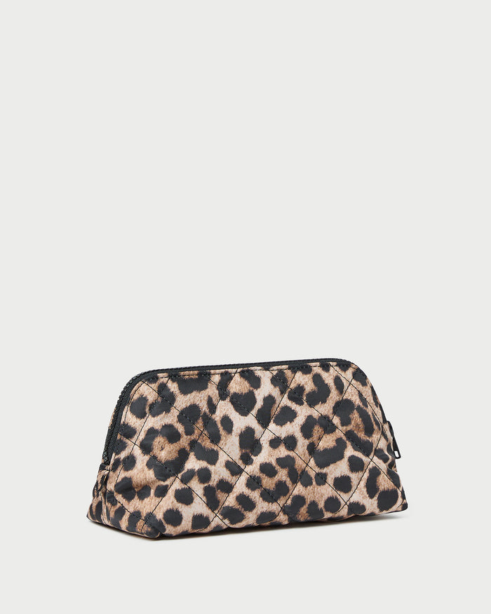 Georgette Mini Toiletry Bag in Brown Leopard