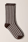 Gingham Crew Socks - A0271