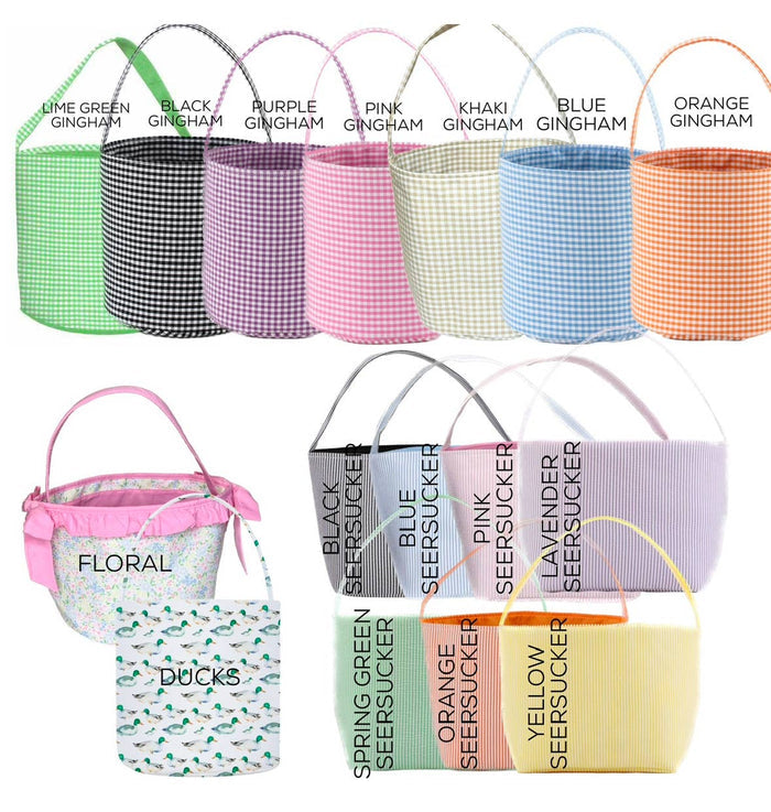Gingham/Seersucker Bucket Bag