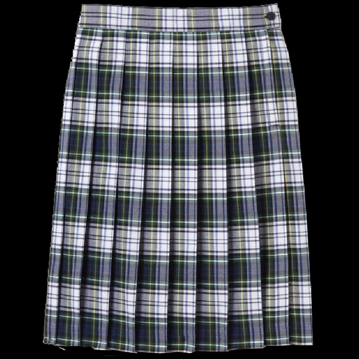 Girls' At the Knee Plaid Skirt