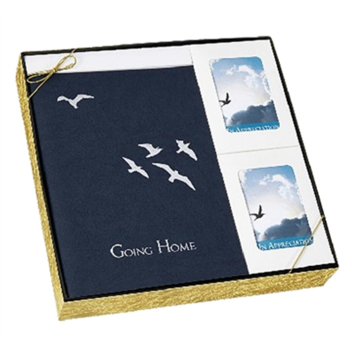 Going home gift box set used in funeral service operations, from lynch supply