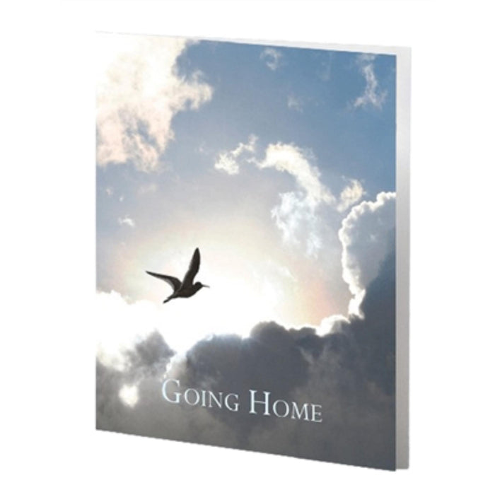 Going home series service folder used in funeral service operations, from lynch supply