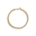 Gold Ball Bracelet Vermeil Yellow Gold 6.5in 7in 7.5in 4 mm First