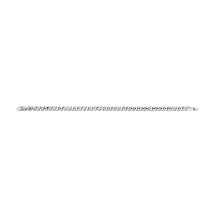 Gold Ball Bracelet Vermeil White Gold 6.5in 7in 7.5in 4 mm