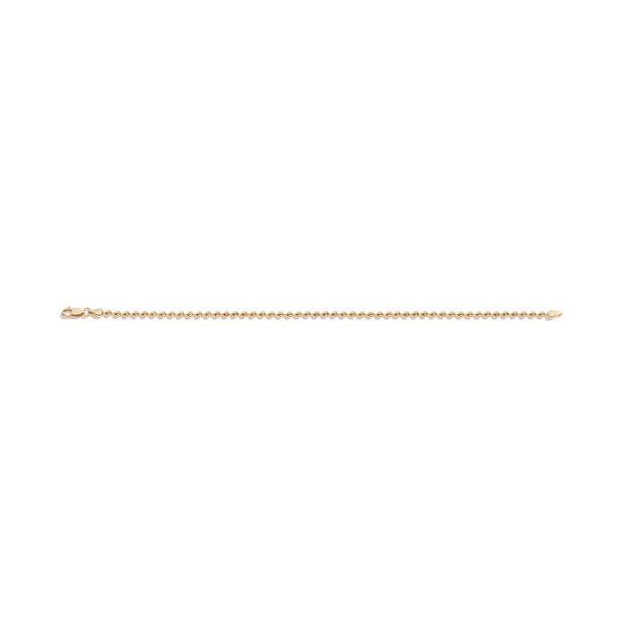Gold Ball Chain Bracelet Vermeil Yellow Gold 6in 6.5in 7in 7.5in