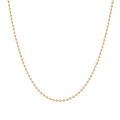 Gold Ball Chain Necklace Vermeil Yellow Gold 16in 18in First
