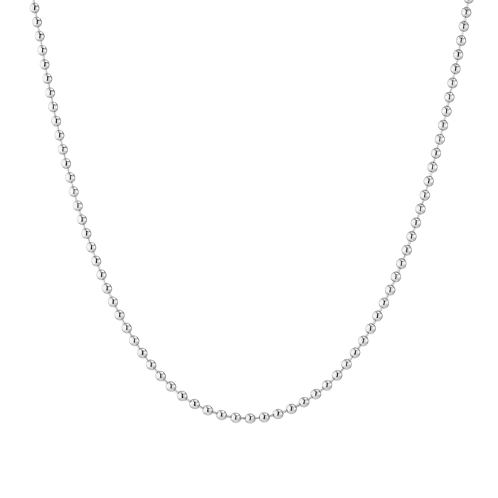 Gold Ball Chain Necklace Vermeil White Gold 16in 18in First